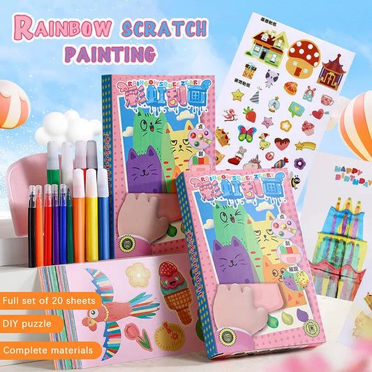 Rainbow Dot Painting Art Kit |🔥FLAT 50% SAVING🔥
